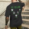 Goegan Peaceegan T-shirt da uomo con stampa posteriore Regalos para él