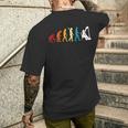 Grande Arpa Regalo Evoluzione Del Suonatore Di Arpa T-shirt da uomo con stampa posteriore Regalos para él