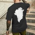 Greenland Map T-Shirt mit Rückendruck Geschenke für Ihn