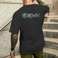 Grimm Logo Standard T-Shirt mit Rückendruck Geschenke für Ihn