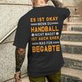 Handball Resin Ball Handball Player Handball T-Shirt mit Rückendruck Geschenke für Ihn