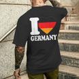 With I Heart Deutschland I Heart Germany Germany Flag T-Shirt mit Rückendruck Geschenke für Ihn