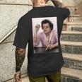 Hector Lavoe Cantante Porto Rico T-shirt da uomo con stampa posteriore Regalos para él