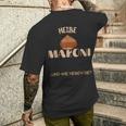 Heiße Maroni Und Wie Heiße Maroni Stall T-Shirt mit Rückendruck Geschenke für Ihn