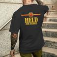 Held Der Arbeit Hammer & Compass East Germany Ddr T-Shirt mit Rückendruck Geschenke für Ihn