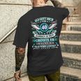 Herren Als Gott Michor 40 Jahen Krinste Er 40Th Birthday T-Shirt mit Rückendruck Geschenke für Ihn