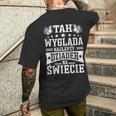 Herren Dziadzie Dziadzia Dziadziu Dziadzio Polen Dziadek T-Shirt mit Rückendruck Geschenke für Ihn