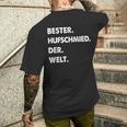 Herren Hufschmied Spruch Bester Hufschmied Der Welt T-Shirt mit Rückendruck Geschenke für Ihn