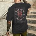 Hip Hop Urbano Y2kintage Hipster Edgy Streetwear Rosa T-shirt da uomo con stampa posteriore Regalos para él