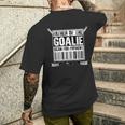 Hockey Papá Padre Del Portero Escanear Para El Día Del Padre Pago Camiseta Hombre Estampado Espalda Regalos para él