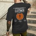 Hu Plaque Schonend Behandeln Oldtimer Ist 60 Birthday T-Shirt mit Rückendruck Geschenke für Ihn