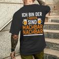 Ich Bin Der 2 Kisten Sind Machbar Nachbar T-Shirt mit Rückendruck Geschenke für Ihn