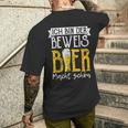 Ich Bin Der Beweis Bier Macht Schön Sauftour Biertrinker German T-Shirt mit Rückendruck Geschenke für Ihn