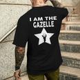 Ich Bin Die Gazelle T-Shirt mit Rückendruck Geschenke für Ihn