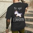 Ich Bin Ein Einhorn Fabelwesen Mir Egal Ich Bin Ein T-Shirt mit Rückendruck Geschenke für Ihn