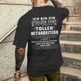 Ich Bin Ein Stolzer Chefonerdammt Tollen Employee T-Shirt mit Rückendruck Geschenke für Ihn