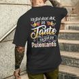 Ich Bin Nicht Nur Die Tante Ich Bin Die Patentante German T-Shirt mit Rückendruck Geschenke für Ihn