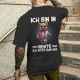 Ich Bin In Rente Ich Muss Gar Nix Rentner Teddy Bear T-Shirt mit Rückendruck Geschenke für Ihn