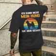 Ich Kann Nicht Mein Hund Hat Nein Gesagt T-Shirt mit Rückendruck Geschenke für Ihn