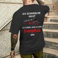 Ich Schnarche Nicht Steam Train Driver T-Shirt mit Rückendruck Geschenke für Ihn