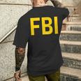 Il Carnevale Dei Bambini Della Pressione Dell' Fbi Polizia T-shirt da uomo con stampa posteriore Regalos para él