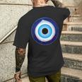 Il Malocchio Greco Nazar Contro Il Maligno Grafico Turco T-shirt da uomo con stampa posteriore Regalos para él