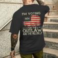 I'm Voting For The Outlaw And The Hillbilly 2024 Political Men's T-shirt Back Print Gifts for Him