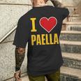 Impresión Divertida Para Amantes De La Comida Española I Love Paella Camiseta Hombre Estampado Espalda Regalos para él