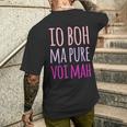 Io Boh Ma Pureoi Mah Spiritosa Regalo Donna T-shirt da uomo con stampa posteriore Regalos para él