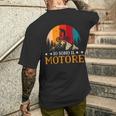 Io Sono Il Motore Mtb Ciclista Mountainbike T-shirt da uomo con stampa posteriore Regalos para él