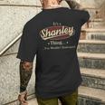 It's A Shanley Thing You Wouldn't Understand Men's T-shirt Back Print Gifts for Him