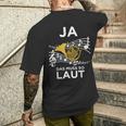 Ja Das Muss So Laut Hornisten Wald-Horn Blasmusik T-Shirt mit Rückendruck Geschenke für Ihn