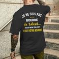 Je Ne Suis Pas Bourré De Talent Alcool Humour T-shirt imprimé au dos Cadeaux pour lui