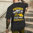 Jetzt Fahre Ich Radloder Slogan Bau Radladfahrer Excavator T-Shirt mit Rückendruck Geschenke für Ihn