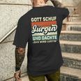 Jürgen Name Saying Gott Schuf Jürgen S T-Shirt mit Rückendruck Geschenke für Ihn