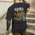 Kaibil Guatemala Kaibiles Forza Speciale Fuerzas Especiales T-shirt da uomo con stampa posteriore Regalos para él
