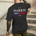 Kamala Harris 2024 Harris 2024 For President American Flag T-shirt da uomo con stampa posteriore Regalos para él