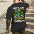 Keep Calm And Drink Like A Keep Calm And Letcannon Handle It Men's T-shirt Back Print Gifts for Him