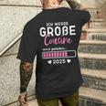 Kinder Ich Werde Große Cousin 2025 Große Cousin Geladen 2025 T-Shirt mit Rückendruck Geschenke für Ihn