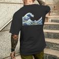 La Gran Ola De Kanagawa Por Katsushika Hokusai Camiseta Hombre Estampado Espalda Regalos para él