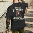 Labrador Personal Stalker Ti Seguirà Ovunque Tuada T-shirt da uomo con stampa posteriore Regalos para él