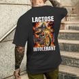 Lactose Intolerant Skeleton Lactose Intolerance T-shirt da uomo con stampa posteriore Regalos para él