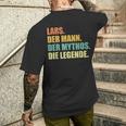 Lars Slogan T-Shirt mit Rückendruck Geschenke für Ihn