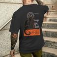 Le Chat Noir Parigi T-shirt da uomo con stampa posteriore Regalos para él