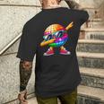 Led 70S Disco Ball Dabbing Sunglasses Nightclub Dance Party T-shirt da uomo con stampa posteriore Regalos para él