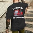 Lieblings Schlaf Pyjamas Children's Fire Brigade T-Shirt mit Rückendruck Geschenke für Ihn