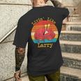 Livin' Like Larry Crab Men's T-shirt Back Print Gifts for Him