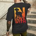 In Love With Dachshund T-Shirt mit Rückendruck Geschenke für Ihn