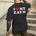 I Love My Zayn Amo Il Mio Zayn T-shirt da uomo con stampa posteriore Regalos para él