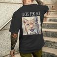 Luchs Perfect X Lynx Bobcat Looks Perfect Lustiger Luchs T-Shirt mit Rückendruck Geschenke für Ihn